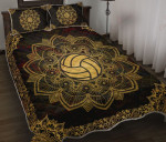 Volleyball Gold Mandala YW0602686CL Quilt Bed Set - 1