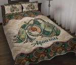 Aquarius Zodiac Vintage Mandala YW2601009CL Quilt Bed Set - 1