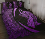 Dragon Purple Mandala YW1801401CL Quilt Bed Set - 1