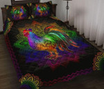 Rooster Mandala XL0604195CL Quilt Bed Set - 1