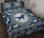 Horse Mandala Pattern YW0202050CL Quilt Bed Set - 1
