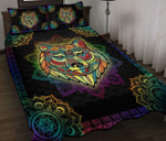 Colorful Mandala Bear Head XA1501479CL Quilt Bed Set - 1