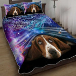 Basset Hound Night Galaxy Mandala YW1504130CL Quilt Bed Set - 1