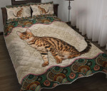 Bengal Cat Vintage Mandala YW2601105CL Quilt Bed Set - 1
