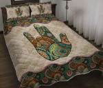 Shock Hand Sign Vintage Mandala YW0502478CL Quilt Bed Set - 1