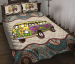Wonderful Hippie Bus Mandala XA1501282CL Quilt Bed Set - 1