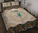 Figure Skating Vintage Mandala YW2901420CL Quilt Bed Set - 1