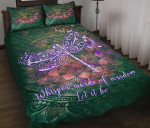 Green Dragonfly Mandala XA2203607CL Quilt Bed Set - 1