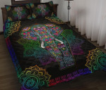 Colorful Mandala Elephant YW0801559CL Quilt Bed Set - 1