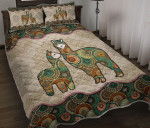 Llama Mom Vintage Mandala YW0402055CL Quilt Bed Set - 1