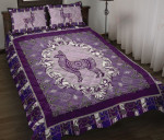 Llama Mandala Bright Purple YW0402040CL Quilt Bed Set - 1