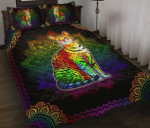 Bengal Cat Colorful Mandala YW2601108CL Quilt Bed Set - 1