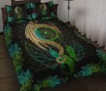 Dragon Mandala Style Black YW1805853CL Quilt Bed Set - 1