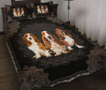 Basset Hound Mandala YW2201583CL Quilt Bed Set - 1