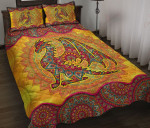 Colorful Sunflower Mandala Dragon YW1801378CL Quilt Bed Set - 1