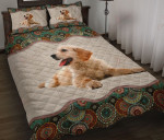 Golden Retriever Mandala YW0102562CL Quilt Bed Set - 1