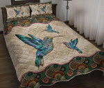 Hummingbird Vintage Mandala YW0202133CL Quilt Bed Set - 1