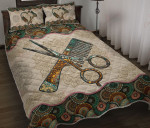 Hair Stylist Vintage Mandala YW0102674CL Quilt Bed Set - 1