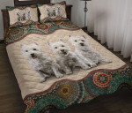 West Highland White Terrier Mandala YW1802085CL Quilt Bed Set - 1