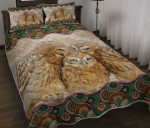 Owl Vintage Mandala YW0402489CL Quilt Bed Set - 1