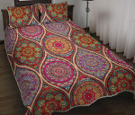 Oval Bohemian Mandala Patchwork YW1601670CL Quilt Bed Set - 1