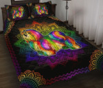 Shih Tzu Dog Colorful Mandala YW0502459CL Quilt Bed Set - 1