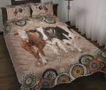 Cow Mandala Seamless Pattern LD2712427CL Quilt Bed Set - 1