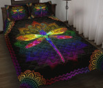 Dragonfly Colorful Mandala YW2701644CL Quilt Bed Set - 1