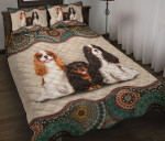 Cavalier King Charles Spaniel Mandala YW2501111CL Quilt Bed Set - 1