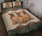 Staffordshire Bull Terrier Mandala YW0602404CL Quilt Bed Set - 1