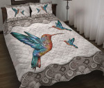 Hummingbird Vintage Mandala White YW0202135CL Quilt Bed Set - 1