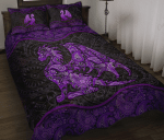 Purple Dragon Mandala YW1801300CL Quilt Bed Set - 1