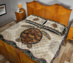 Turtle Vintage Mandala YW1801306CL Quilt Bed Set - 1