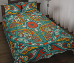 Teal Bohemian Mandala Pattern YW1801090CL Quilt Bed Set - 1