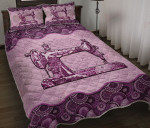 Sewing Vintage Mandala Purple YW0502400CL Quilt Bed Set - 1