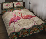 Flamingo Vintage Mandala YW2901456CL Quilt Bed Set - 1