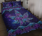 Blue And Purple Mandala YW2201657CL Quilt Bed Set - 1