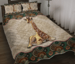 Giraffe Vintage Mandala YW1801263CL Quilt Bed Set - 1