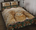 Owl Vintage Mandala YW0402490CL Quilt Bed Set - 1