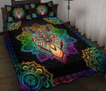 Colorful Mandala Fox XA1501480CL Quilt Bed Set - 1