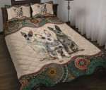 Australian Cattle Mandala YW2201526CL Quilt Bed Set - 1