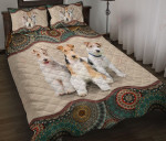 Wire Fox Terrier Mandala YW1802100CL Quilt Bed Set - 1