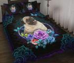 Pug Flower Mandala YW0402686CL Quilt Bed Set - 1