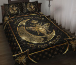 Bee Moon Gold Mandala YW2601071CL Quilt Bed Set - 1