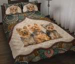 Yorkshire Terrier Mandala YW1802204CL Quilt Bed Set - 1