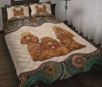 Poodle Mandala YW0402645CL Quilt Bed Set - 1