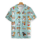 Cartoon Welsh Corgi Hawaiian Shirt Best Dog Shirt For Corgi Lovers Gifts - 1