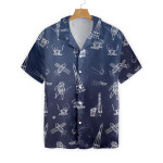 Spaceship And Spaceman Hawaiian Shirt - 1
