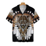 Tribal Angry Wolf Shirt For Men Hawaiian Shirt - 1