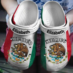 Personalized Mexico Flag Mexican Crocs Classic Clogs Shoes